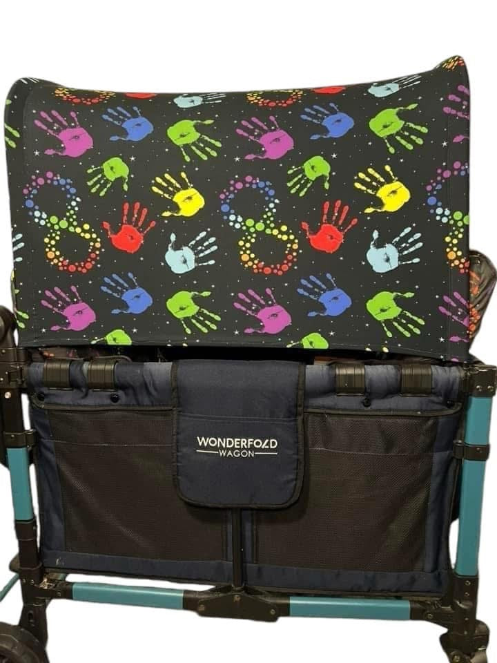 W4 Neurodivergent 2 padded seats and full canopy