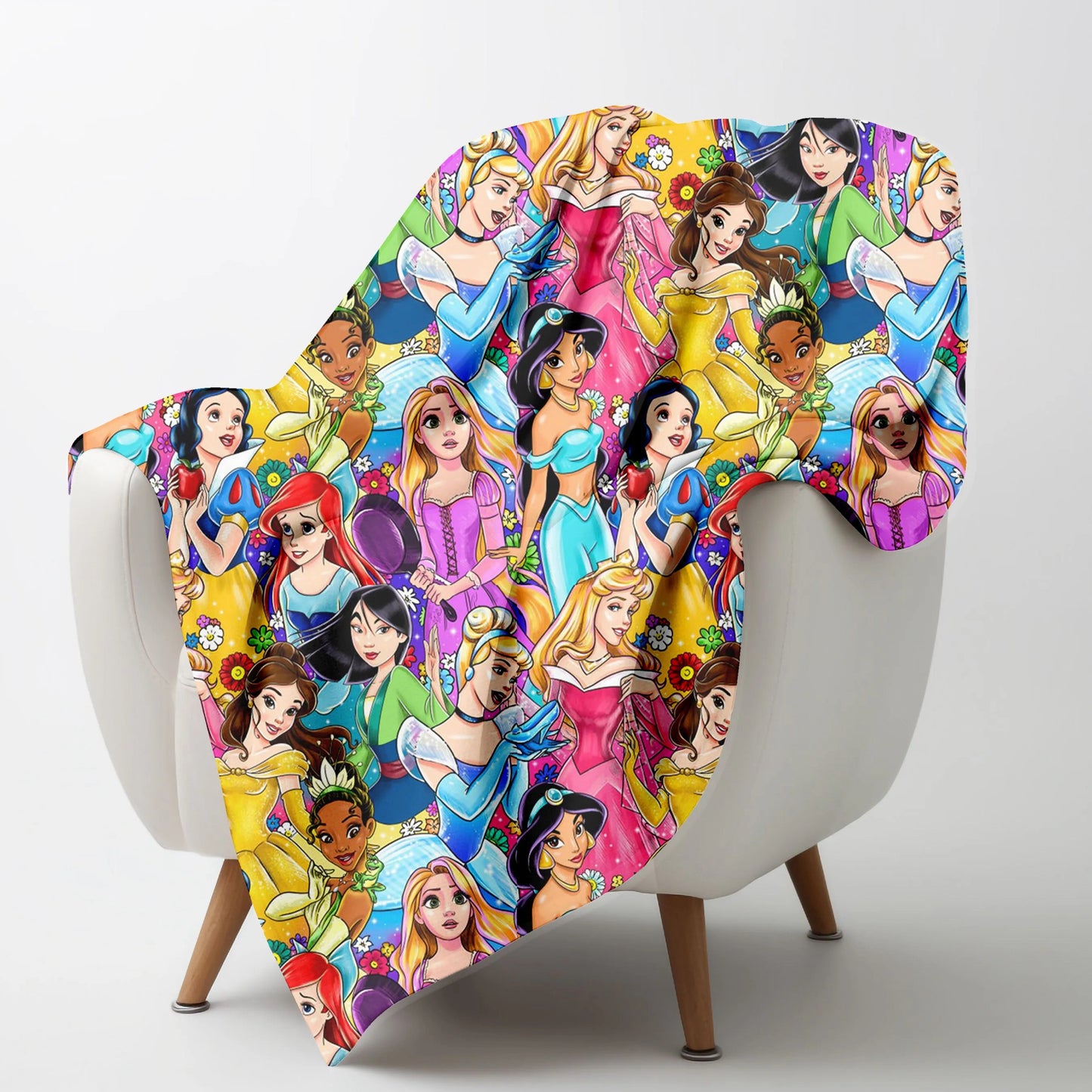 Multi Princess Blanket 50x60