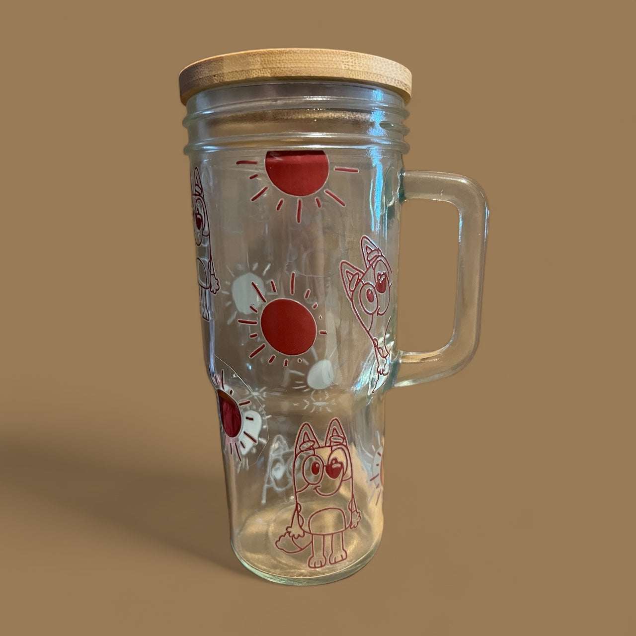 24 ounce glass Tumbler Heeler